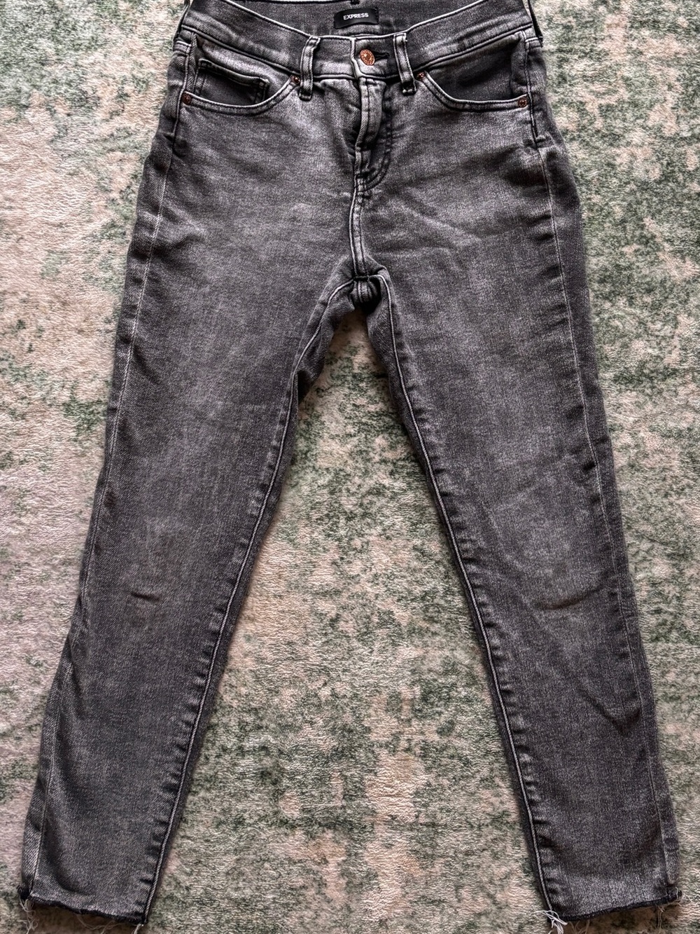 Express Women's Gray Skinny Jeans